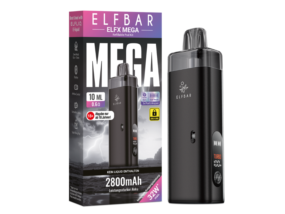 https://www.innocigs.com/media/36/ff/1a/1760610624/Elfbar_Elfx_Mega_Kit_schwarz_1000x750.png